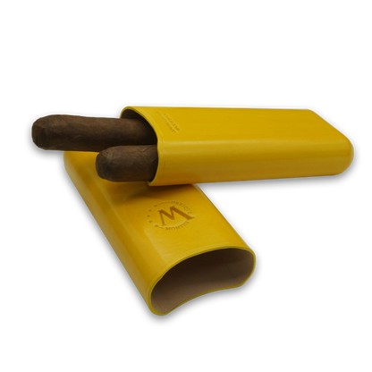 Montes Gerçek Deri El Yapımı 65 Ring Bali İkili Puro Kılıfı