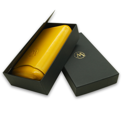 Montes Gerçek Deri El Yapımı 65 Ring Bali Üçlü Puro Kılıfı