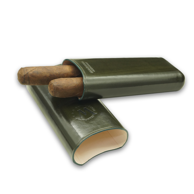 Montes Gerçek Deri El Yapımı 65 Ring Jaen İkili Puro Kılıfı