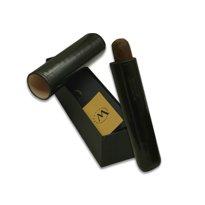 Montes Gerçek Deri El Yapımı 65 Ring Jaen Tekli Puro Kılıfı