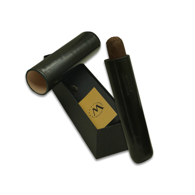 Montes Gerçek Deri El Yapımı 65 Ring Jaen Tekli Puro Kılıfı