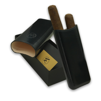 Montes Gerçek Deri El Yapımı 65 Ring Londres İkili Puro Kılıfı