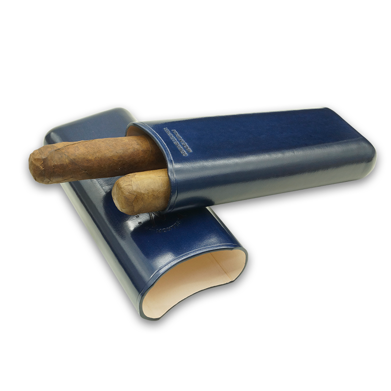 Montes Gerçek Deri El Yapımı 65 Ring Milan İkili Puro Kılıfı