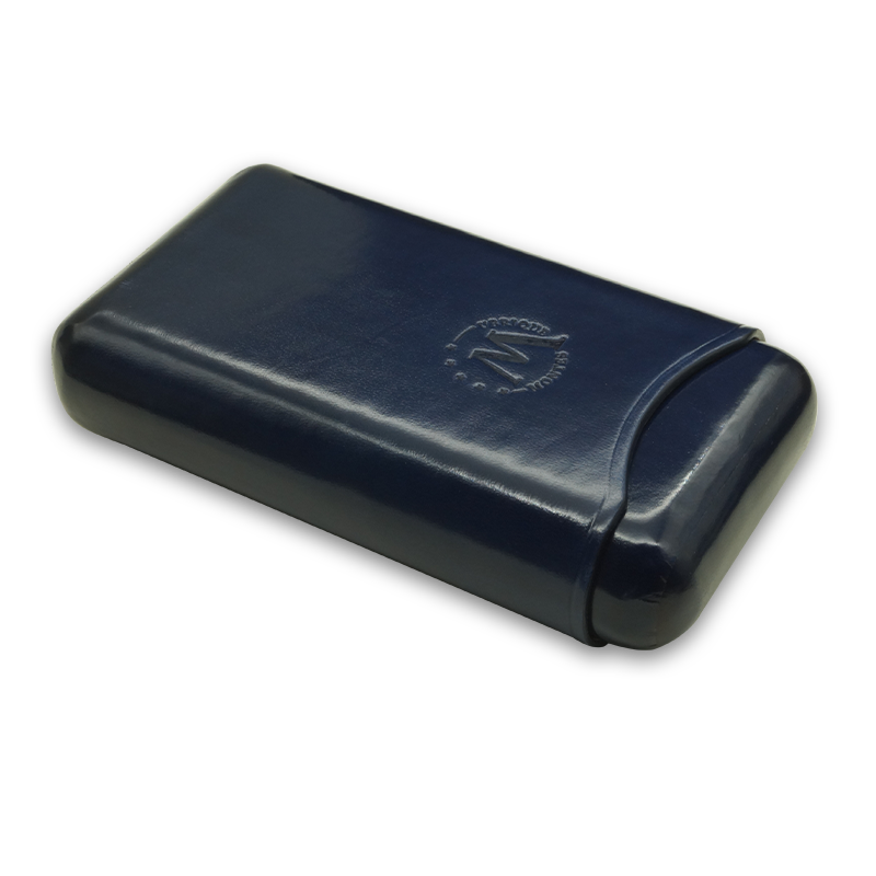 Montes Gerçek Deri El Yapımı 65 Ring Milan Üçlü Puro Kılıfı