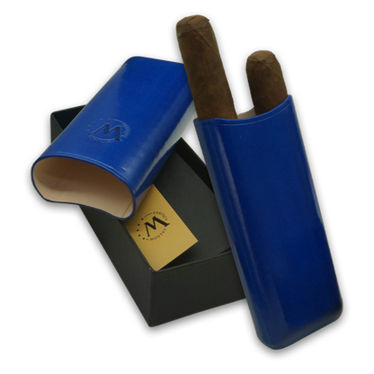 Montes Gerçek Deri El Yapımı 65 Ring Monaco İkili Puro Kılıfı