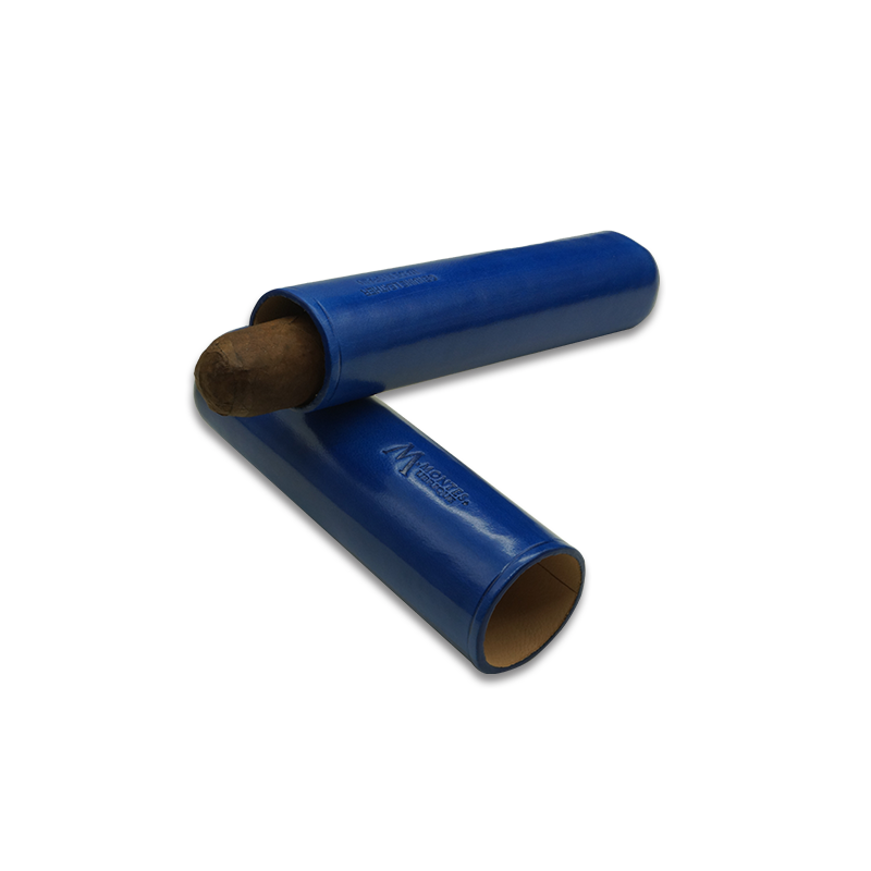 Montes Gerçek Deri El Yapımı 65 Ring Monaco Tekli Puro Kılıfı