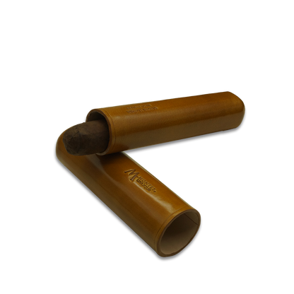 Montes Gerçek Deri El Yapımı 65 Ring Munich Tekli Puro Kılıfı