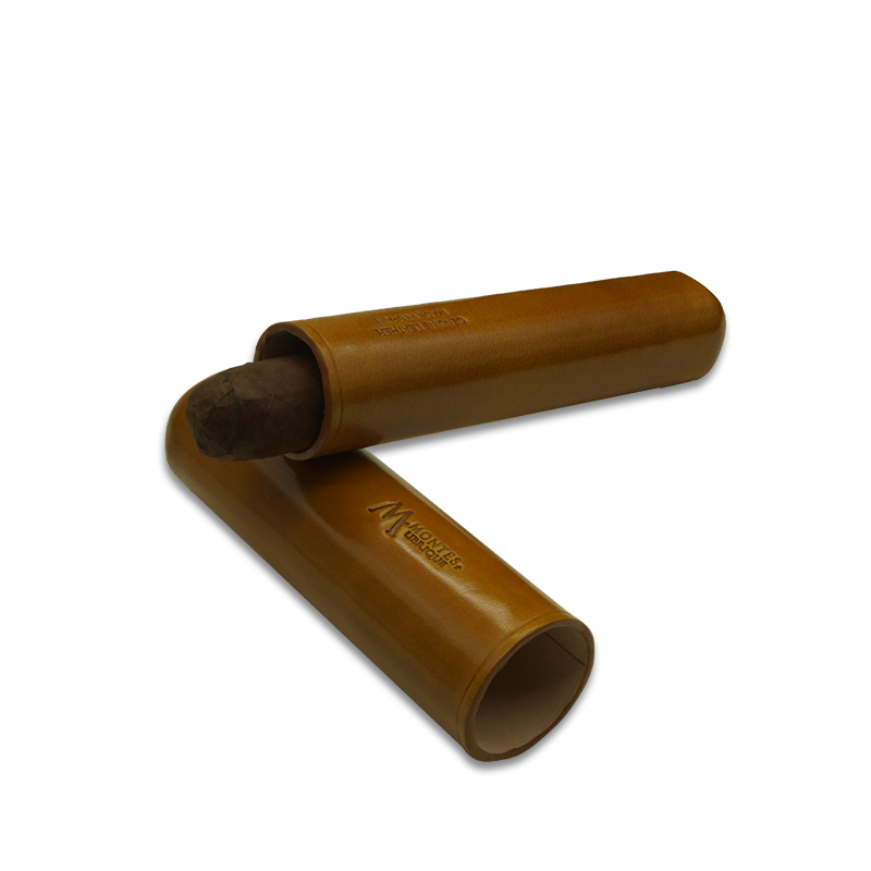 Montes Gerçek Deri El Yapımı 65 Ring Munich Tekli Puro Kılıfı