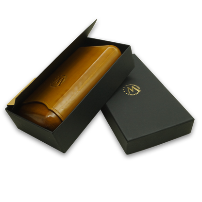 Montes Gerçek Deri El Yapımı 65 Ring Munich Üçlü Puro Kılıfı