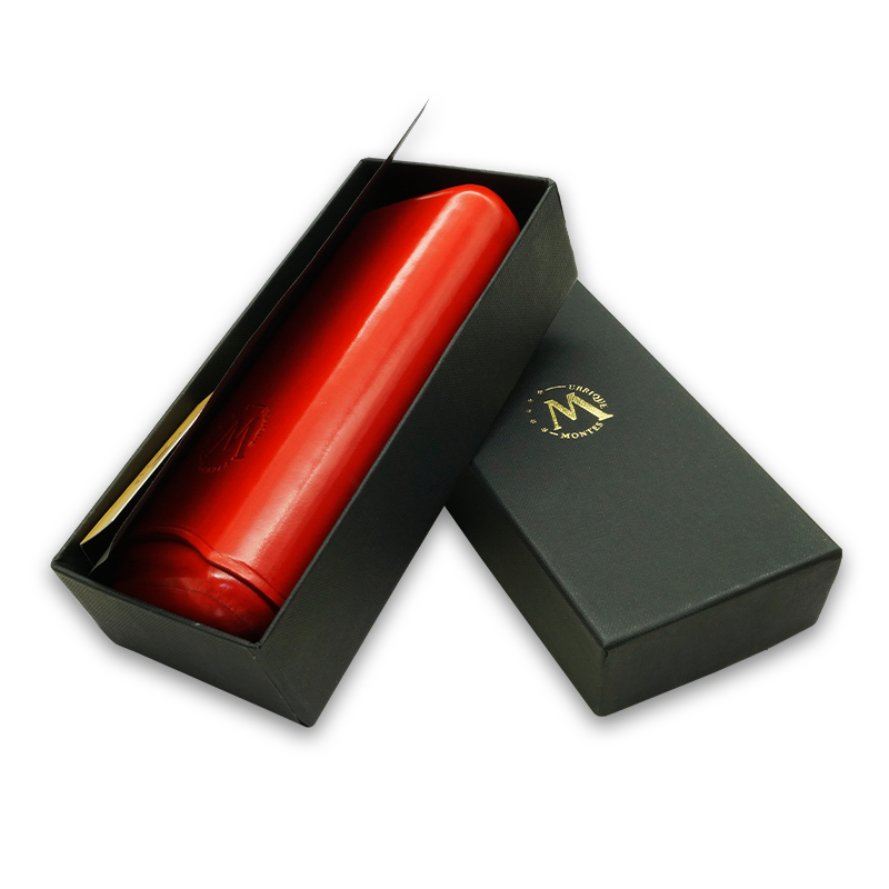 Montes Gerçek Deri El Yapımı 65 Ring Paris İkili Puro Kılıfı