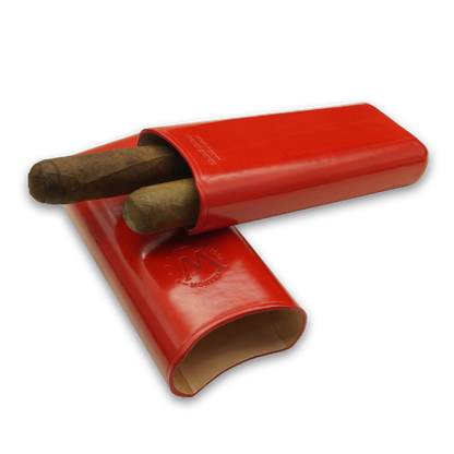 Montes Gerçek Deri El Yapımı 65 Ring Paris İkili Puro Kılıfı