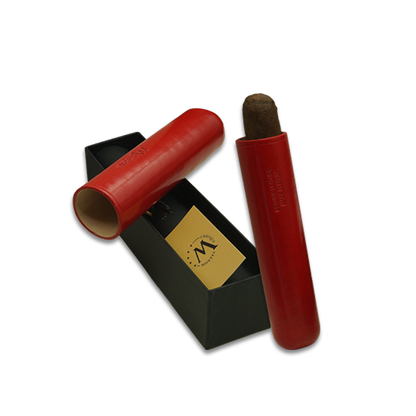 Montes Gerçek Deri El Yapımı 65 Ring Paris Tekli Puro Kılıfı