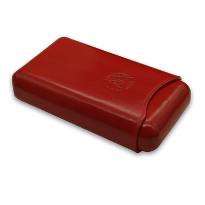 Montes Gerçek Deri El Yapımı 65 Ring Paris Üçlü Puro Kılıfı