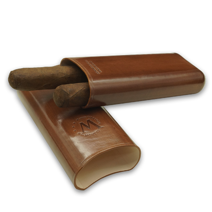 Montes Gerçek Deri El Yapımı 65 Ring Roma İkili Puro Kılıfı