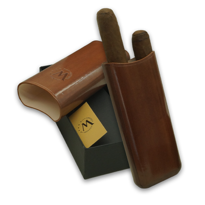 Montes Gerçek Deri El Yapımı 65 Ring Roma İkili Puro Kılıfı