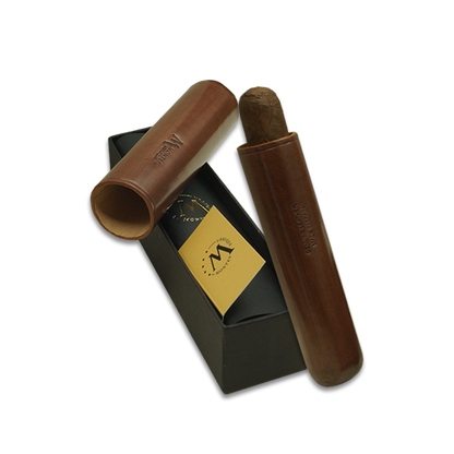 Montes Gerçek Deri El Yapımı 65 Ring Roma Tekli Puro Kılıfı