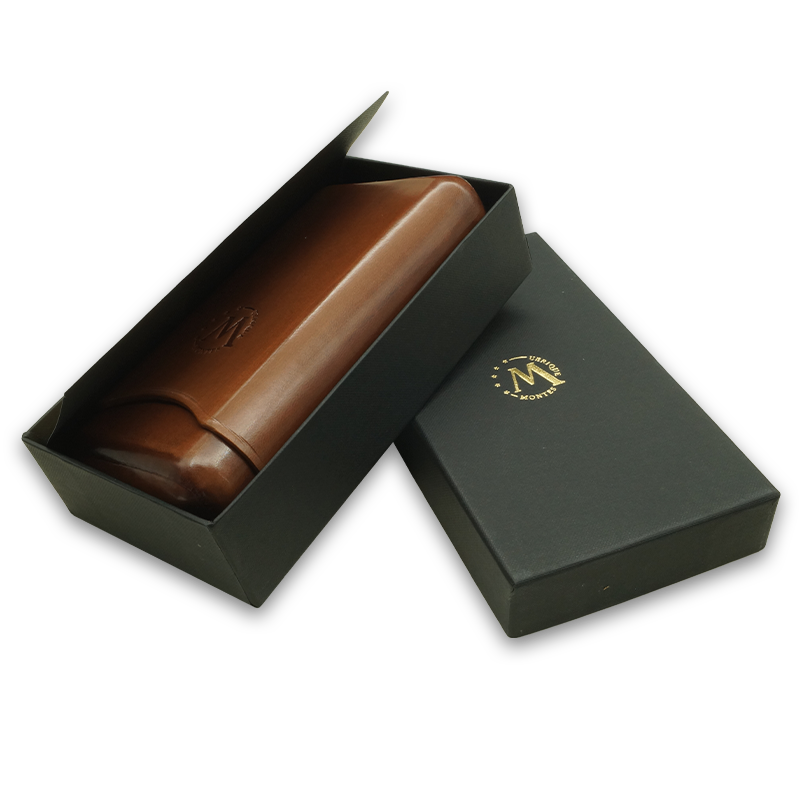 Montes Gerçek Deri El Yapımı 65 Ring Roma Üçlü Puro Kılıfı