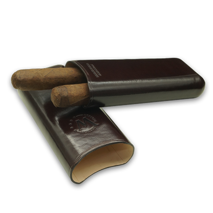 Montes Gerçek Deri El Yapımı 65 Ring Viena İkili Puro Kılıfı