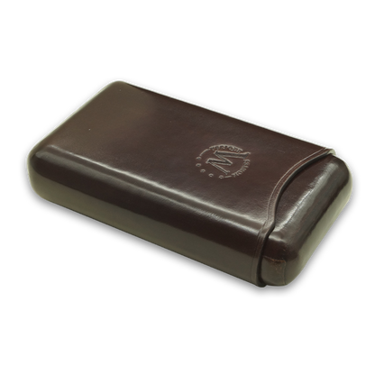 Montes Gerçek Deri El Yapımı 65 Ring Viena Üçlü Puro Kılıfı