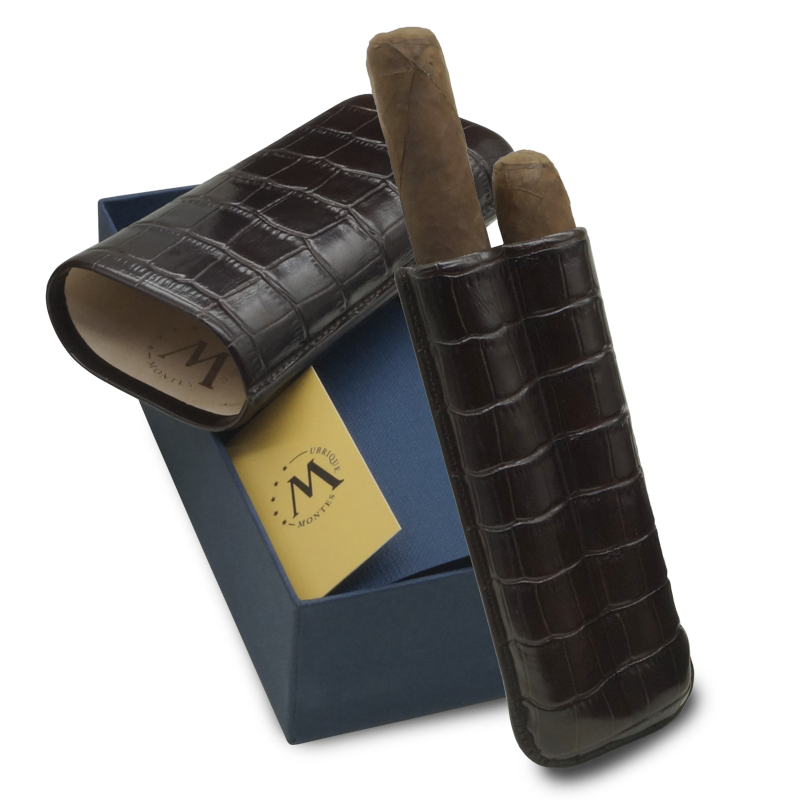 Montes 60 Ring Krokodil Tabaco İkili Puro Kılıfı