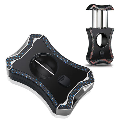 QC-1 Gümüş Lacivert V-Cut Puro Kesici