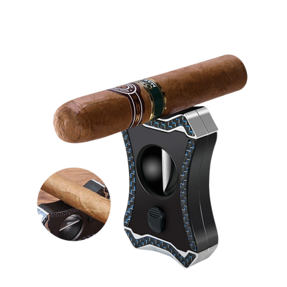 QC-1 Gümüş Lacivert V-Cut Puro Kesici