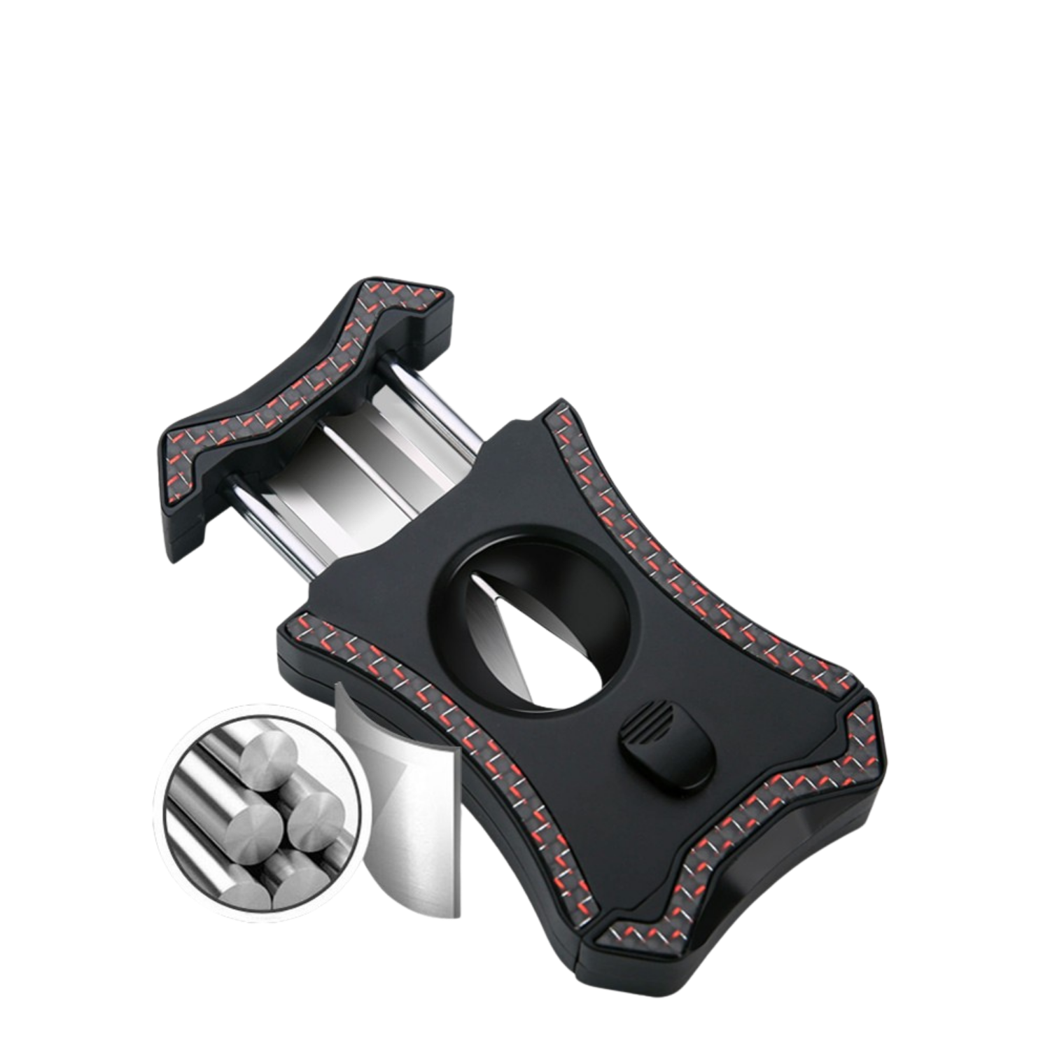 QC-1 Siyah Kırmızı V-Cut Puro Kesici