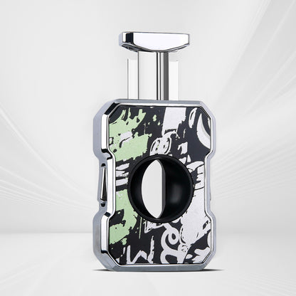 Quantoro QC-7 Chrome Graffiti V Cigar Cutter