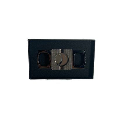 QNN Füme Gövdesi Desenli Köşeli Puro Kesici