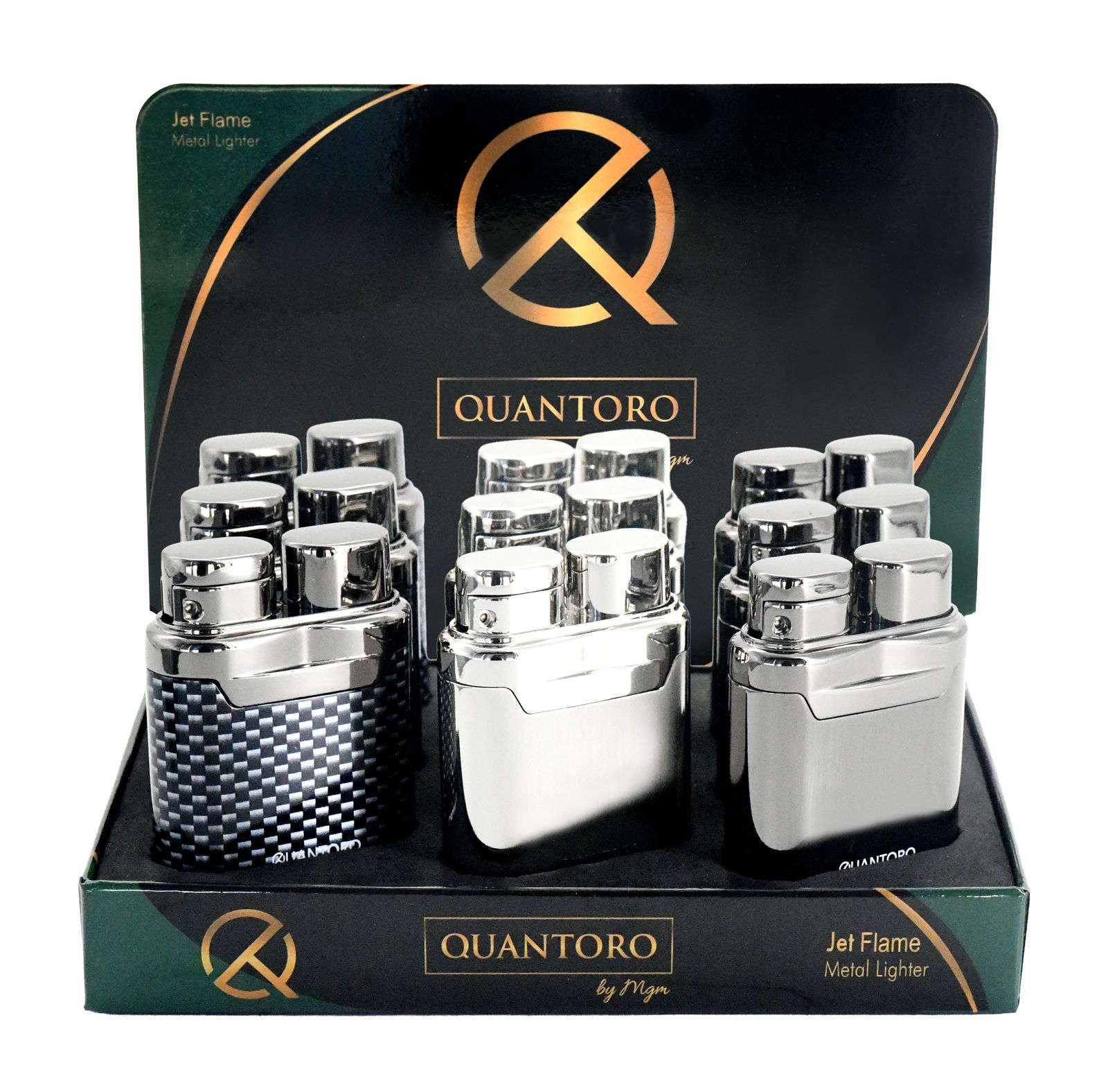 Quantoro MGM04-21 9'lu Carbon Tek Torch Jet Alev Çakmak