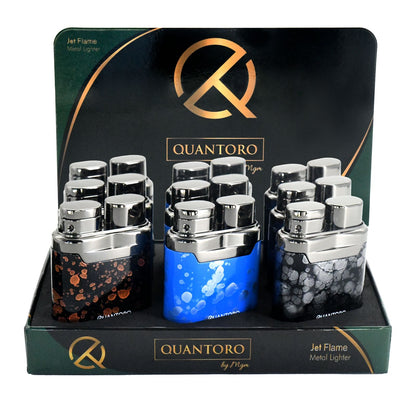 Quantoro MGM04-21 9'lu Dots Serisi Tek Torch Jet Alev Çakmak