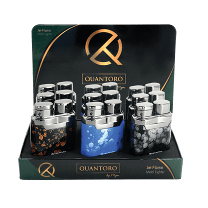 Quantoro MGM04-21 Dots Jet Çakmak 9'lu Stant