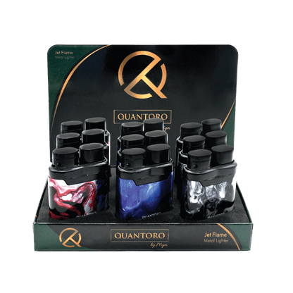 Quantoro MGM04-21 Marble Jet Çakmak 9'lu Stant