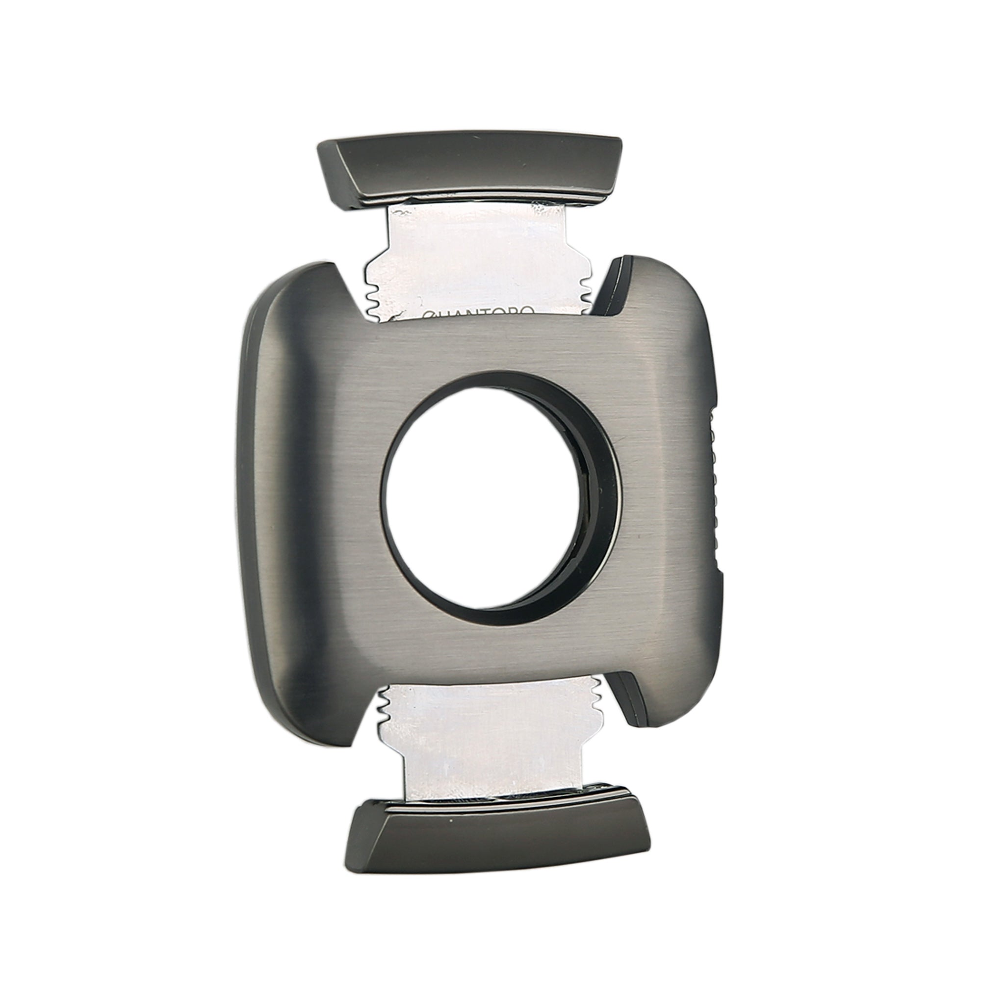 Quantoro QC-11 Kare Çift Bıçaklı Gunmetal Puro Kesici