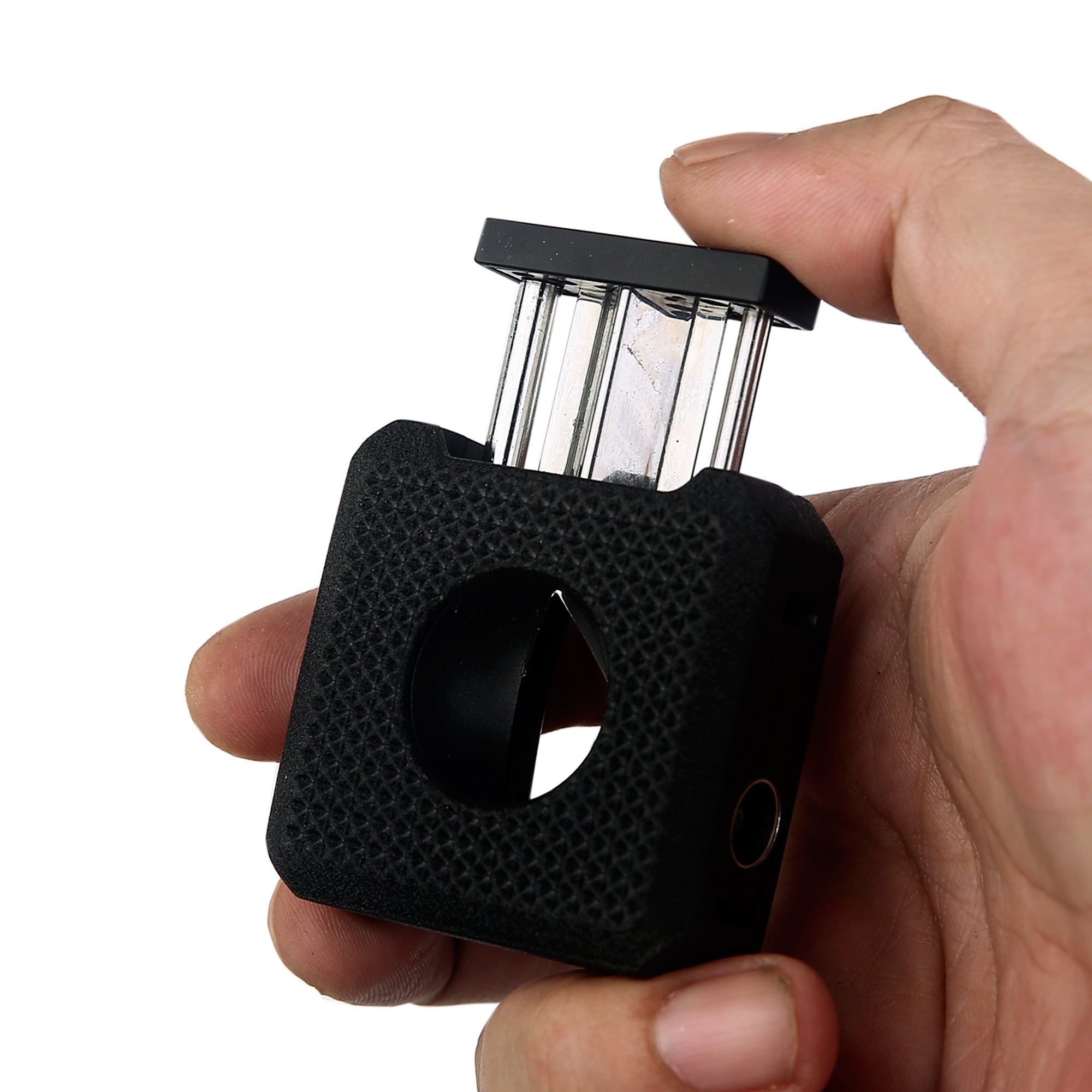 Quantoro QC-16 Delicili ve İğneli V-Kesim Black Crackle Puro Kesici