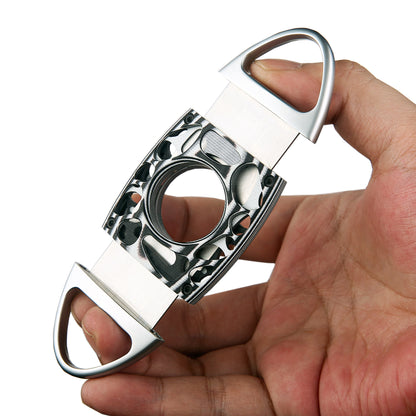 Quantoro QC-18 Metal CNC İşlemeli Silver/White Puro Kesici