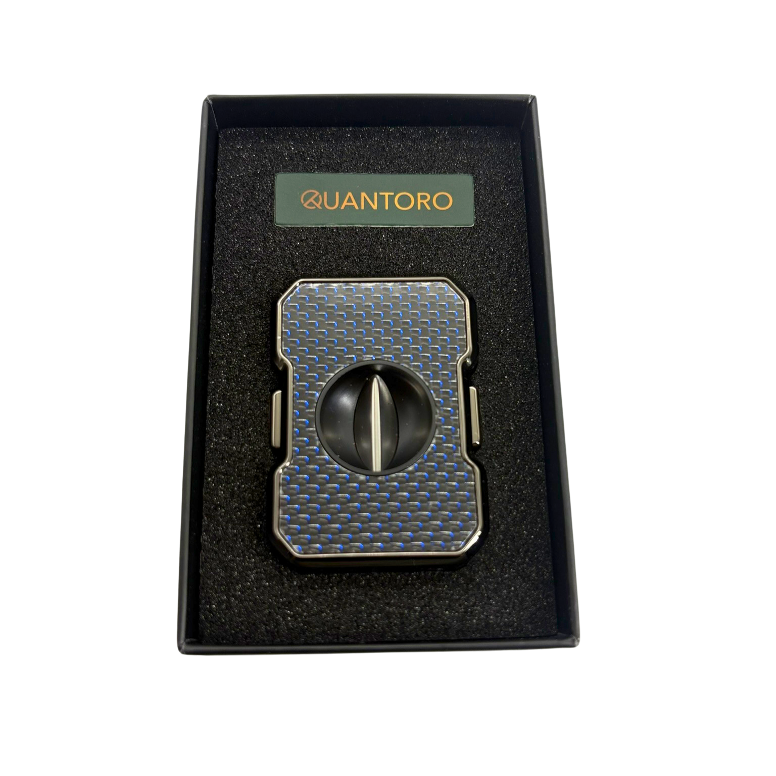 Quantoro QC-7 Gunmetal Blue Carbon Puro Kesici
