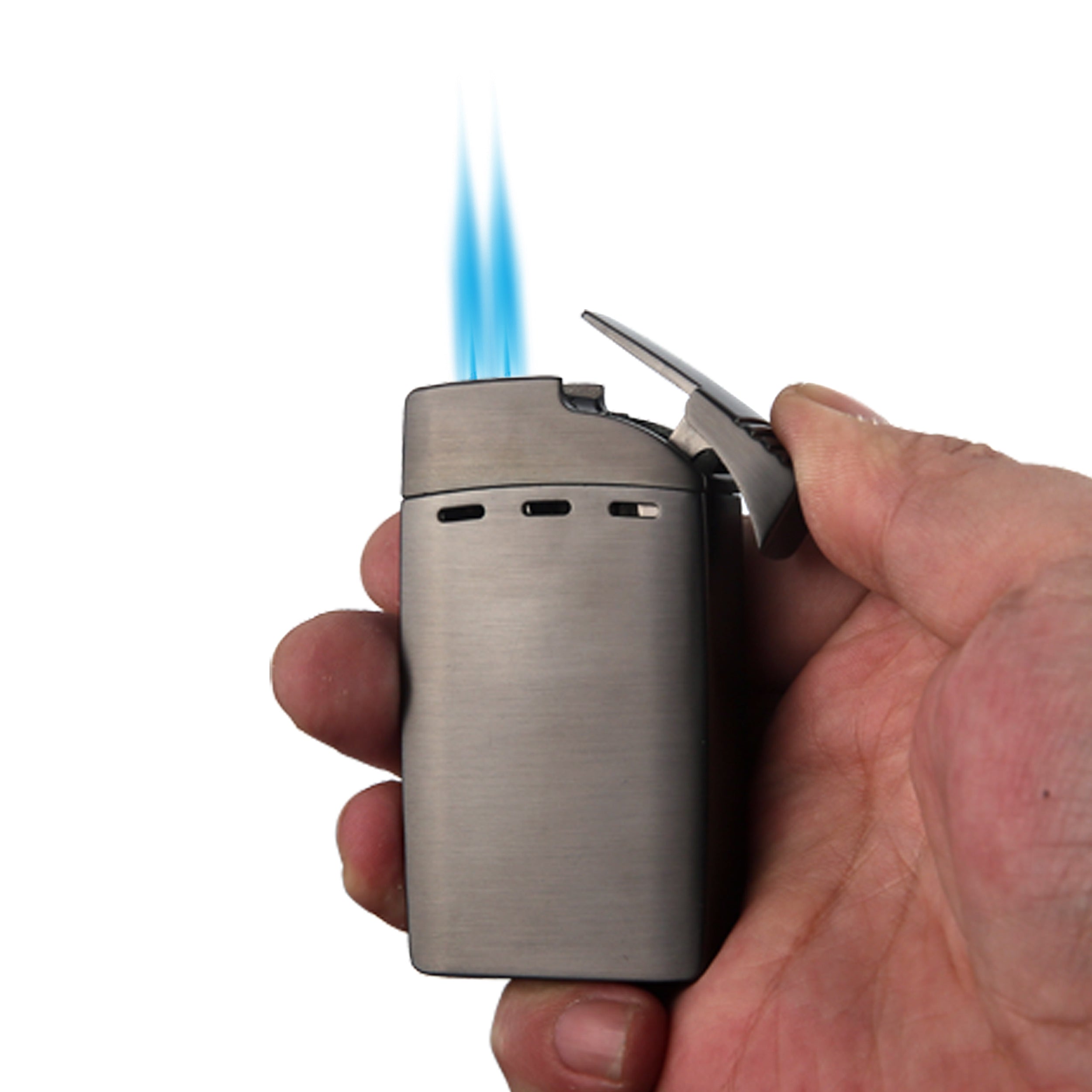 MGM-25 Gunmetal Çift Torch Jet Alev Kesicili Çakmak
